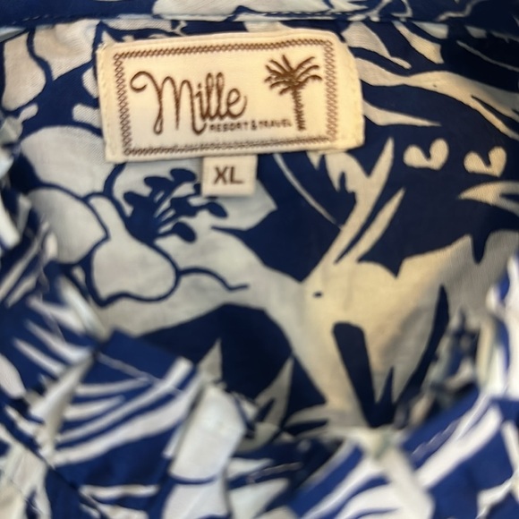 MILLE marni top in blue hibiscus SzXL - Picture 11 of 12